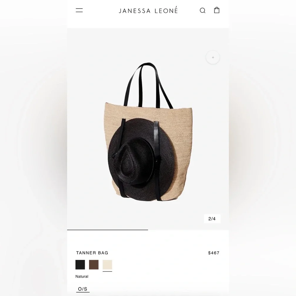 Janessa Leone Tanner Bag - Natural - Picture 6 of 14
